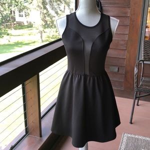 LBD AQUA mini black dress. So awesome in person. Sheer back with zipper.